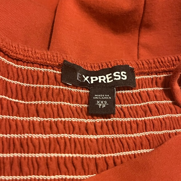 🎀5/$ 15 Express Spaghetti Strap orange Mini Dress - Picture 4 of 4